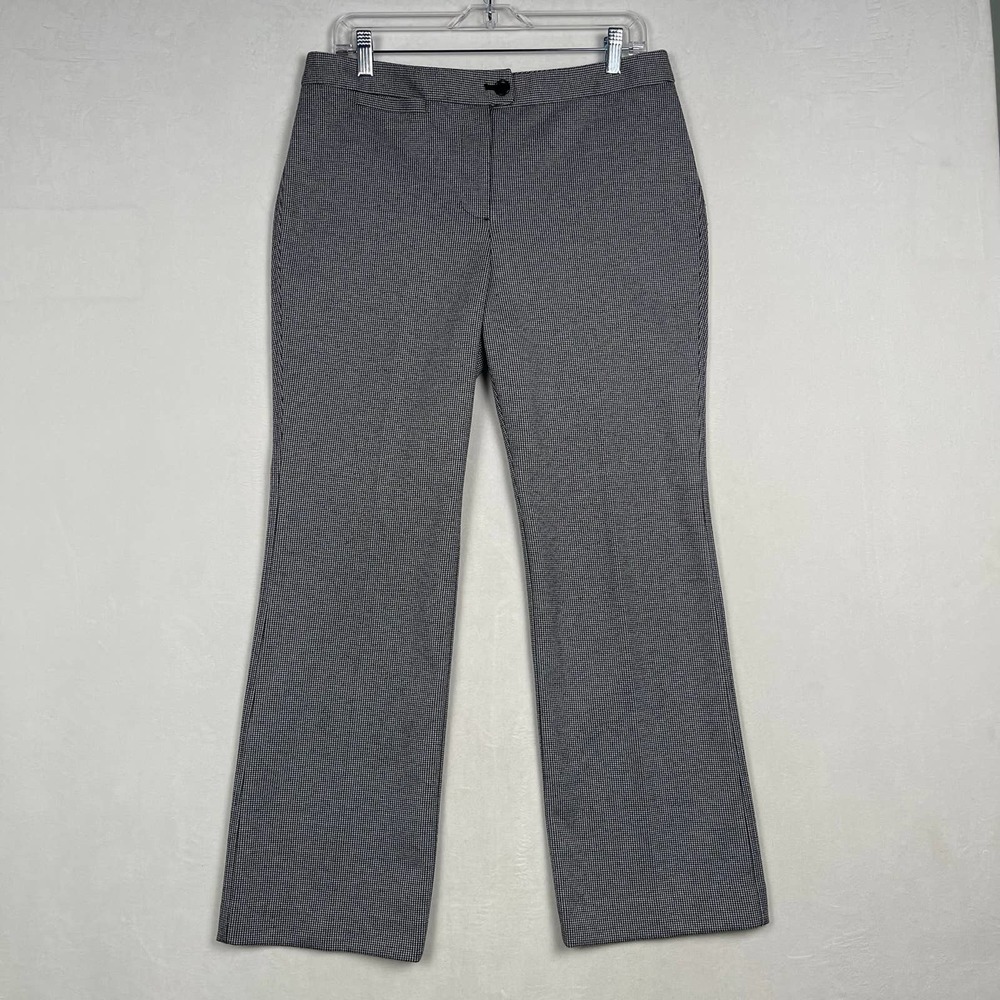 Talbots Petites Black & White Dress Darted Pants w/Front Pocket Size 10P